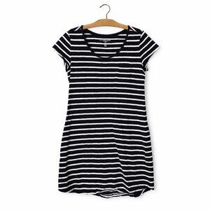 GAP | Navy Blue & White Nautical Striped Long Tee Shirt Dress – Women’s Medium